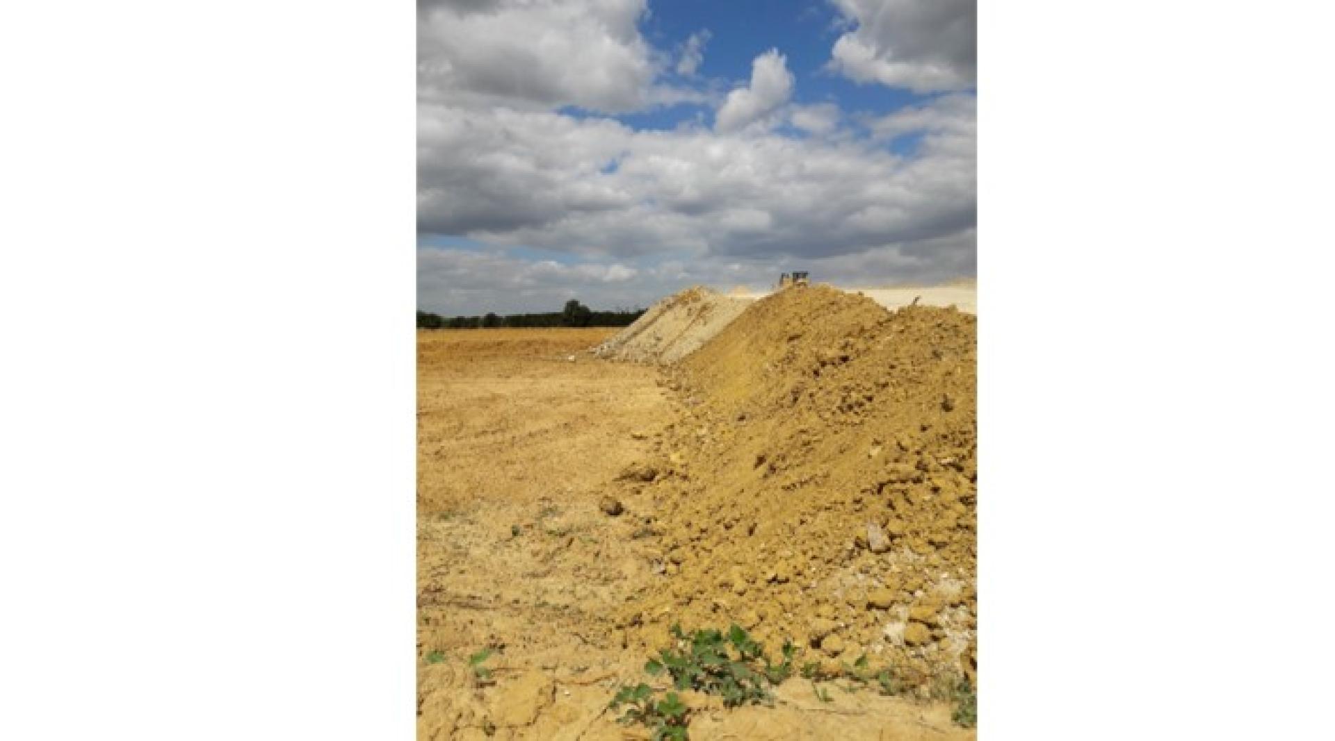 Chantier d'excavation de terres