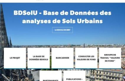 Page d'accueil du site internet BDSolU.fr